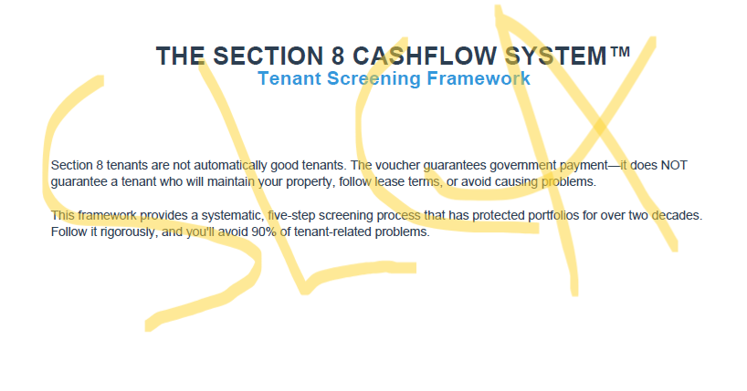 Tenant Screening Framework